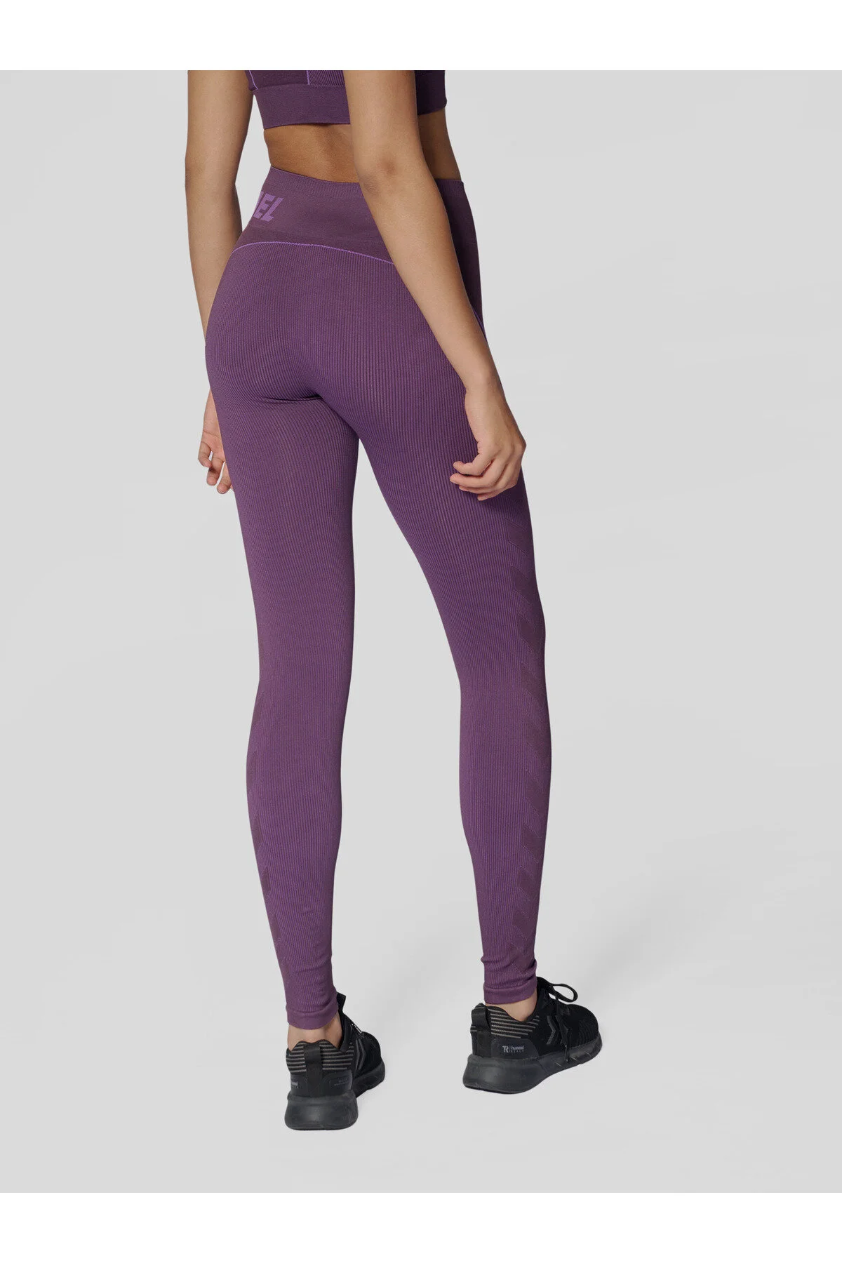 Bild von hummel hmlTE CHRISTEL Seamless Mid Waist Tights Damen 3561 - plum perfect/bellflower melan S