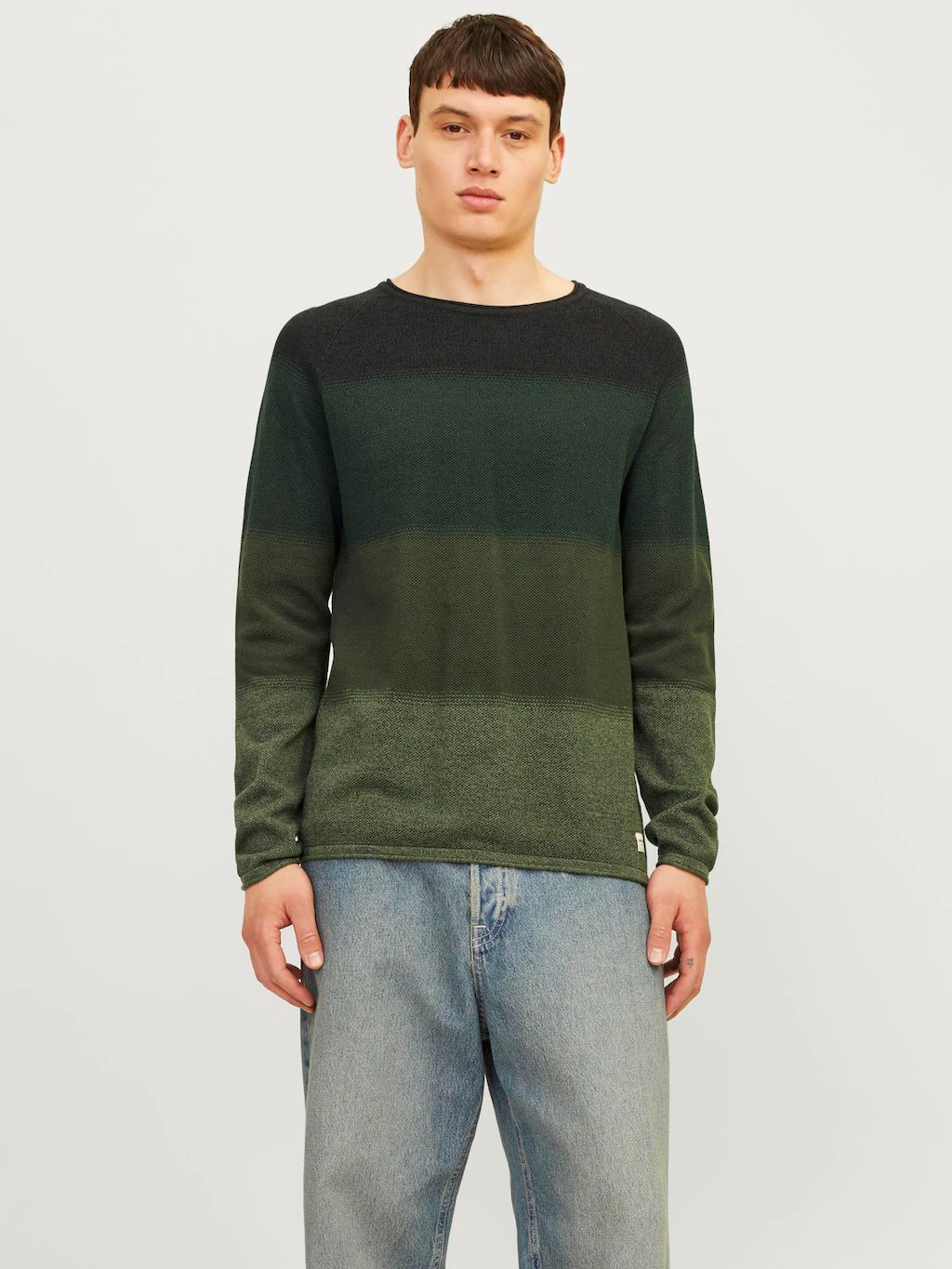 Bild von Jack & Jones Rundhalspullover "JJEHILL KNIT CREW NECK NOOS", aus Strukturstrick
