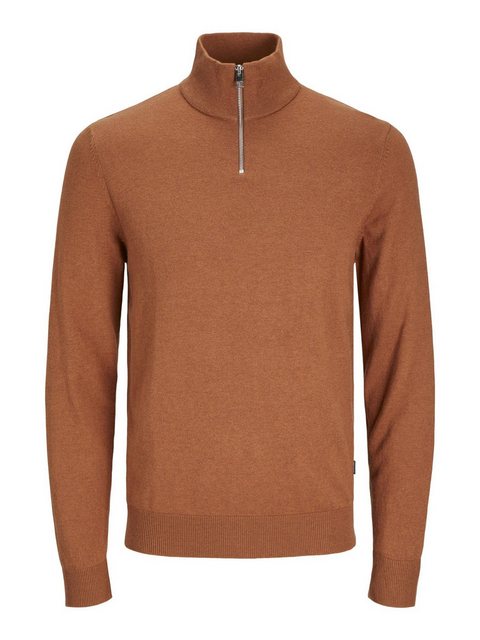 Bild von Jack & Jones Strickpullover Mit Halbem Reißverschluss Einfarbig Strickpullover Mit Halbem Reißverschluss für Herren - XL