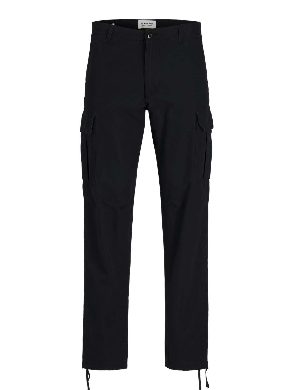 Bild von ORIGINALS by JACK & JONES Cargohose, Relaxed-Fit, Saum mit Kordelzug, für Herren, schwarz, 32/32
