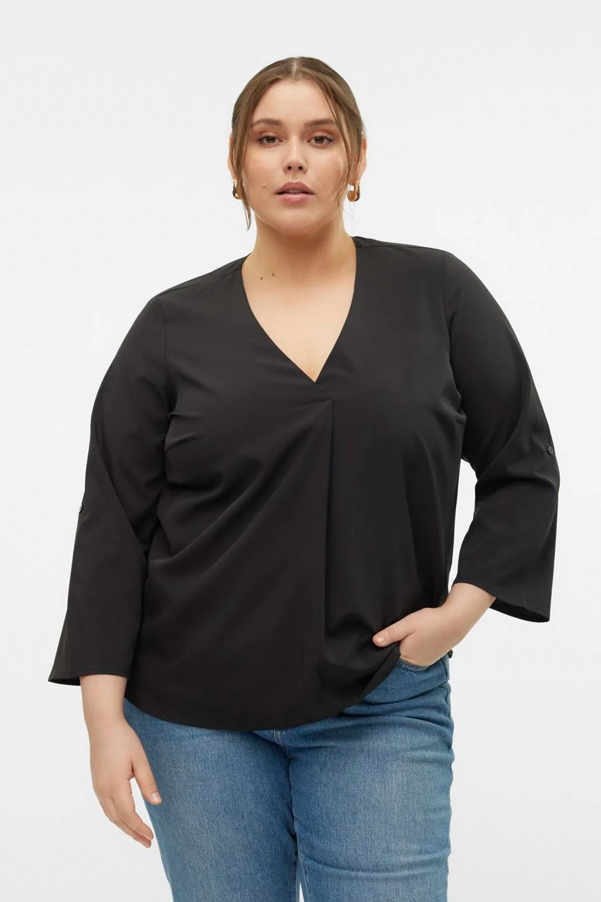 Bild von Veromoda Curve Vmceva 3/4-ärmel Biegsames Oberteil Wvn Ga Cur für Damen - 42