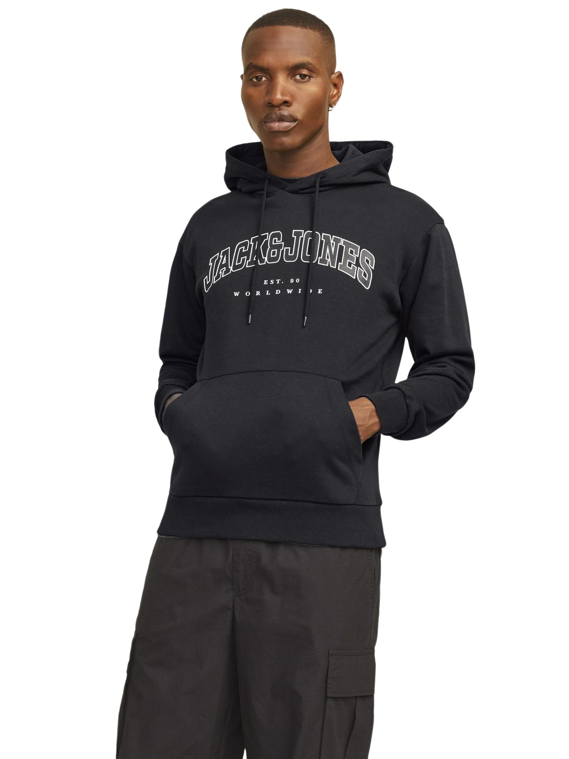 Bild von Jack & Jones Herren Hoodie Kapuzenpullover JJECALEB VARSITY- Relaxed Fit