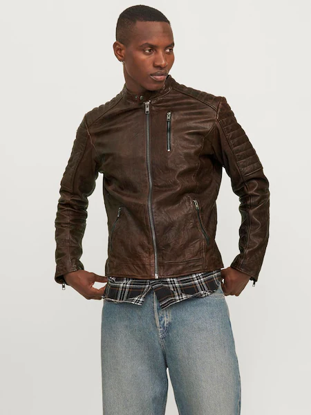 Bild von Jack & Jones Lederjacke »JJERICHARD LEATHER JACKET NOOS«