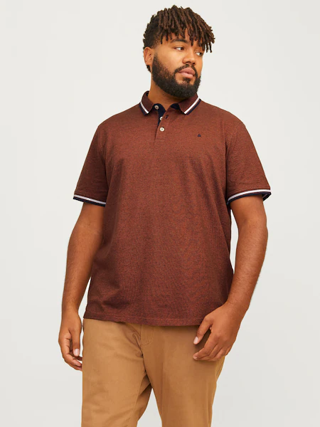 Bild von Jack & Jones PlusSize Poloshirt »JJEPAULOS POLO SS NOOS PLS«, mit Logo Stickerei