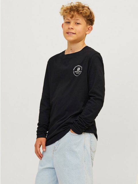 Bild von Jack & Jones Jungen Jjeswift Tee Noos Jnr Langarmshirt, Schwarz, 140 EU