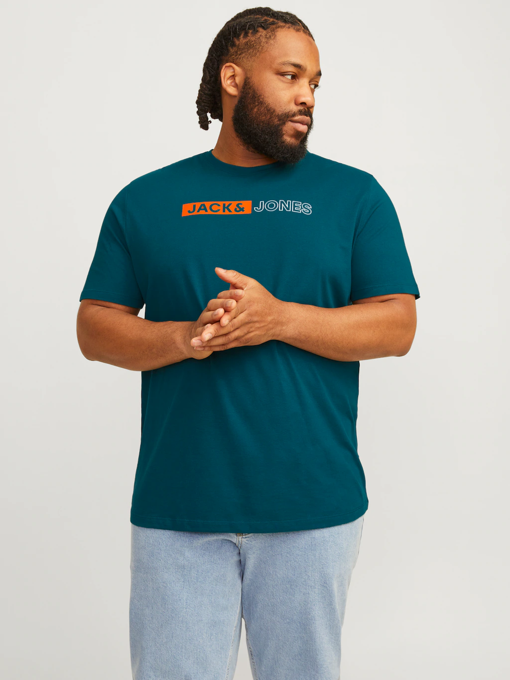 Bild von Jack & Jones Plus T-shirt Mit Logo-muster In Großen Größen für Herren - 4XL