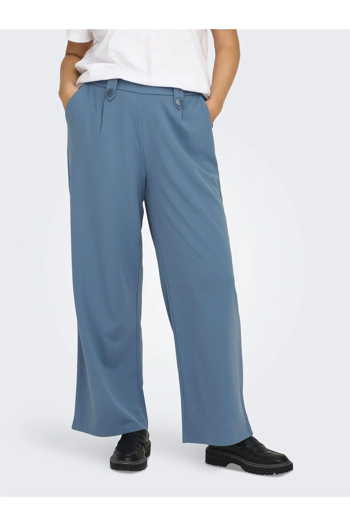 Bild von Only Carmakoma Hose Blau Straight für Damen - 54