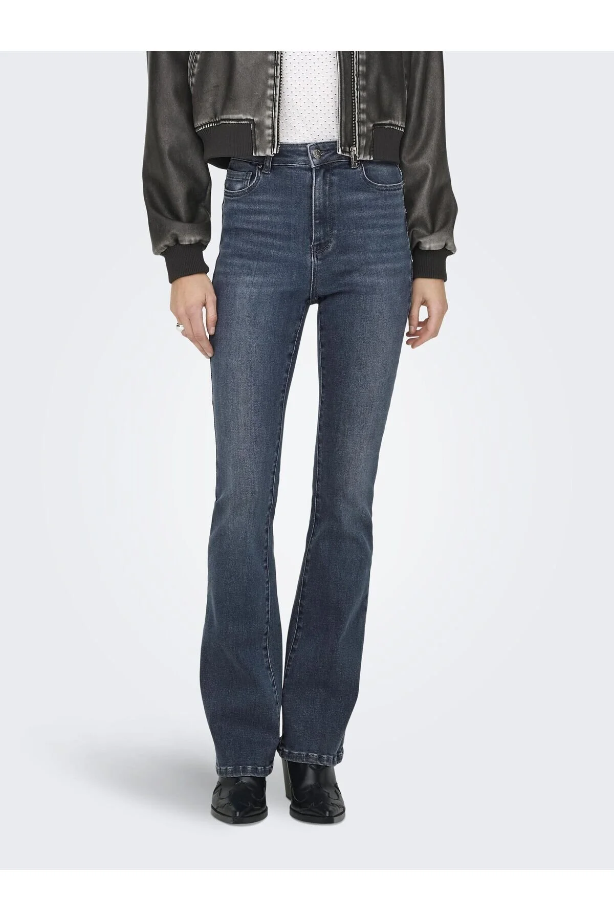 Bild von Only Flared Fit Jeans Onlmila Hohe Taille Ausgestellt Jeans für Damen - 27/30