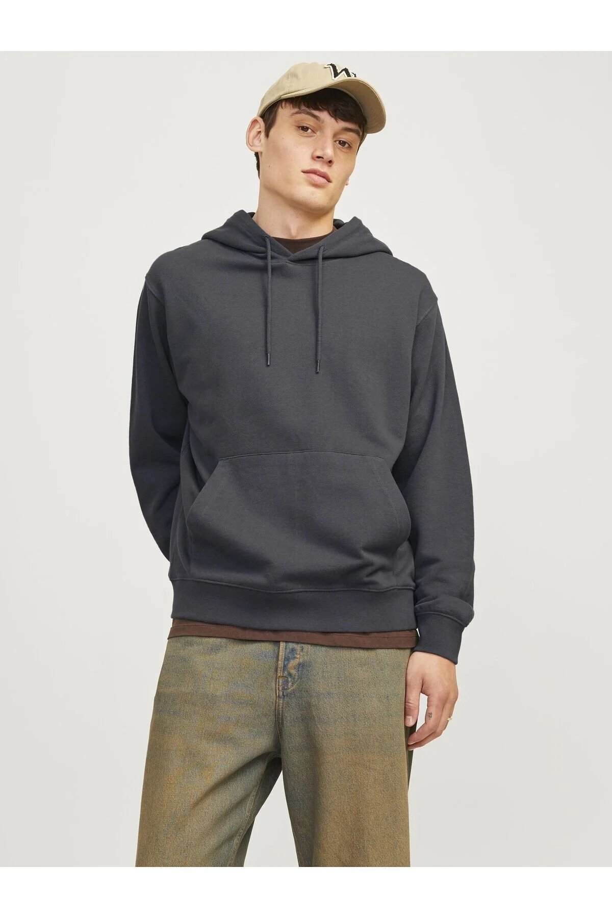 Bild von Jack & Jones Kapuzenpullover Einfarbig Kapuzenpullover für Herren - L