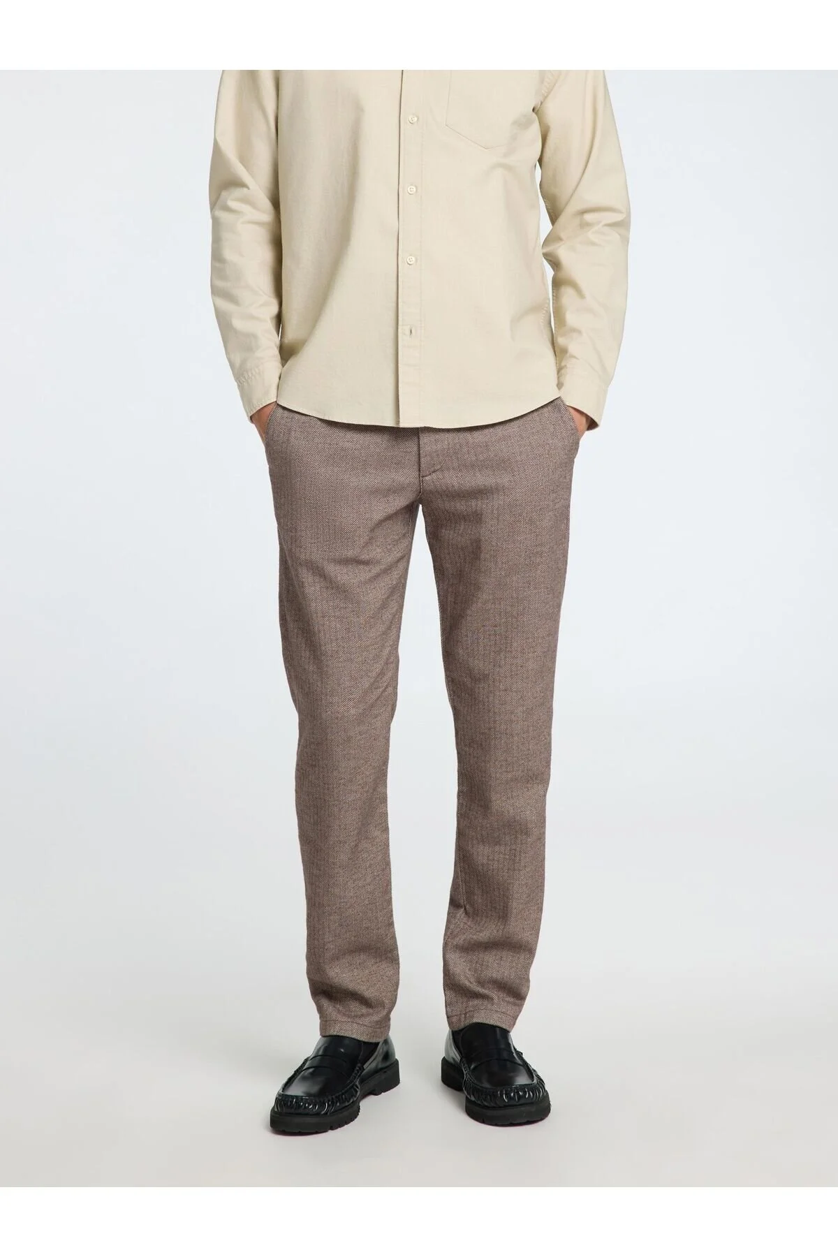 Bild von Selected Homme Chino 175 Slim Fit Brushed für Herren - 32/32