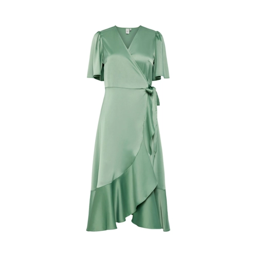 Bild von Y.A.S Wickelkleid YASTHEA 2/4 MIDI WRAP DRESS S. NOOS