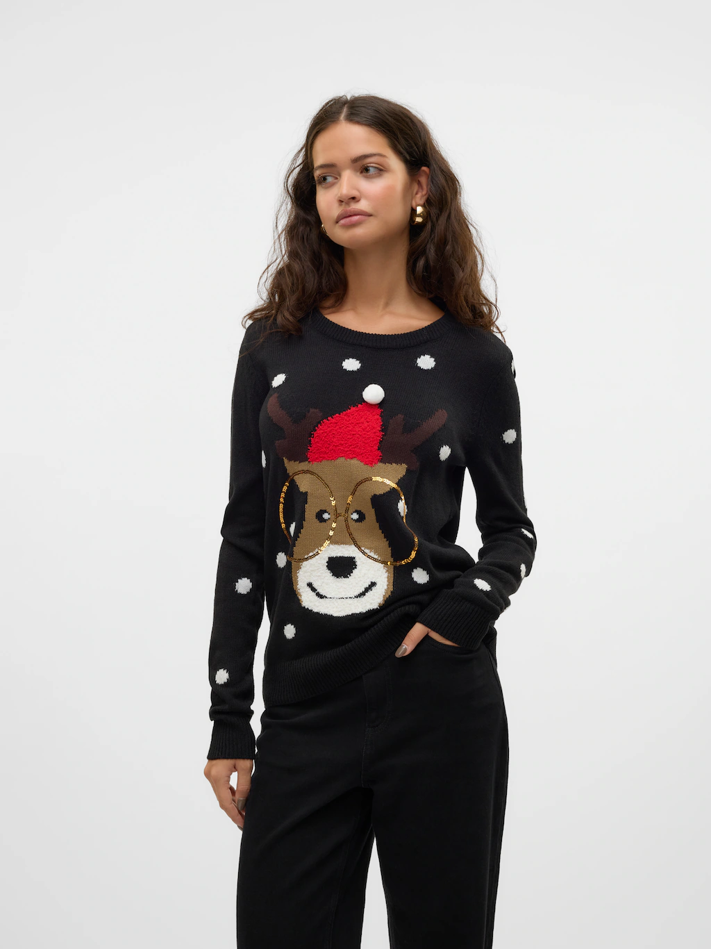 Bild von Vero Moda Weihnachtspullover "VMTINSEL LS O-NECK BLOUSE XMAS REP2"