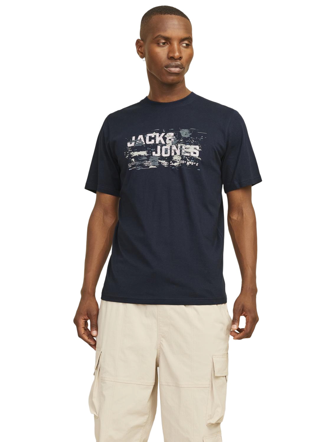 Bild von Jack & Jones Herren Rundhals T-Shirt JCOOUTDOOR LOGO - Regular Fit