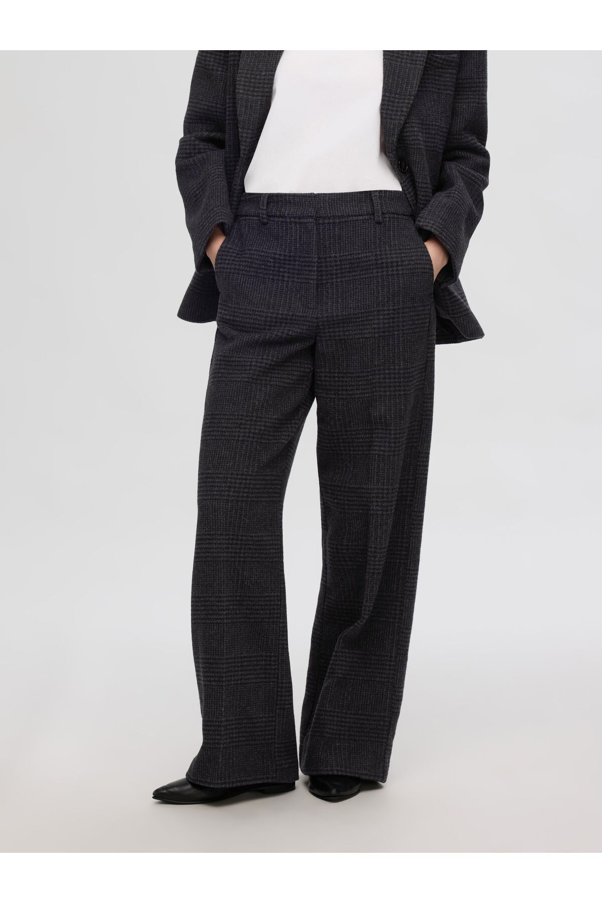 Bild von Selected Femme Hose Mit Weitem Bein High Waist für Damen - 34