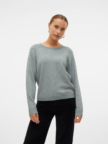 Bild von VERO MODA Damen Vmdoffyshine O-Neck Blouse Rep Noos Strickpullover, Balsam Green, M EU