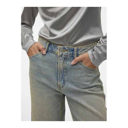 Bild von VERO MODA Female Weit geschnitten VMREMY Mid Rise Weiter Beinschnitt Jeans, Vero Moda Weit Geschnittene Vmremy Mid Rise Weiter Beinschnitt Jeans für Damen - 28/34