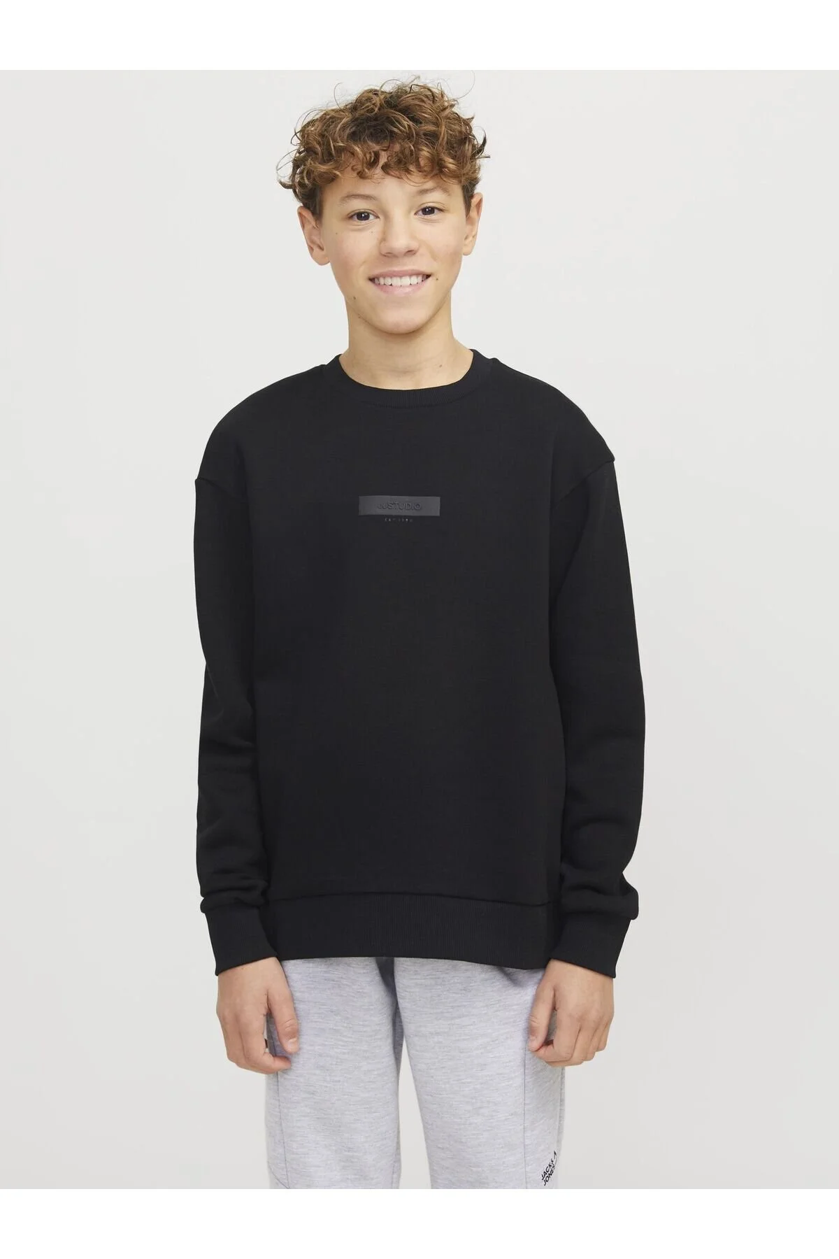 Bild von Jack & Jones Junior Sweatshirt Schwarz Regular Fit für Herren - 152