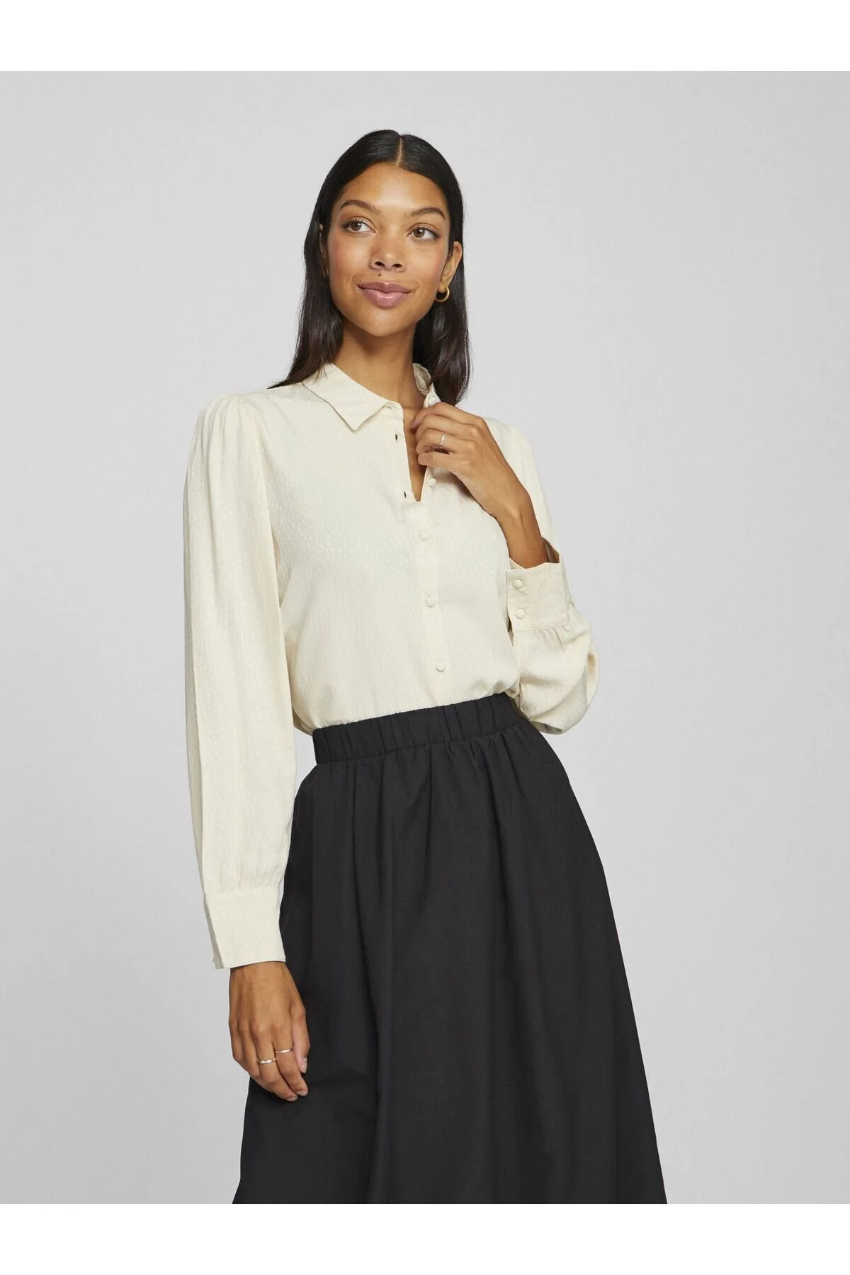 Bild von VILA Hemd Grau Regular Fit für Damen - 40