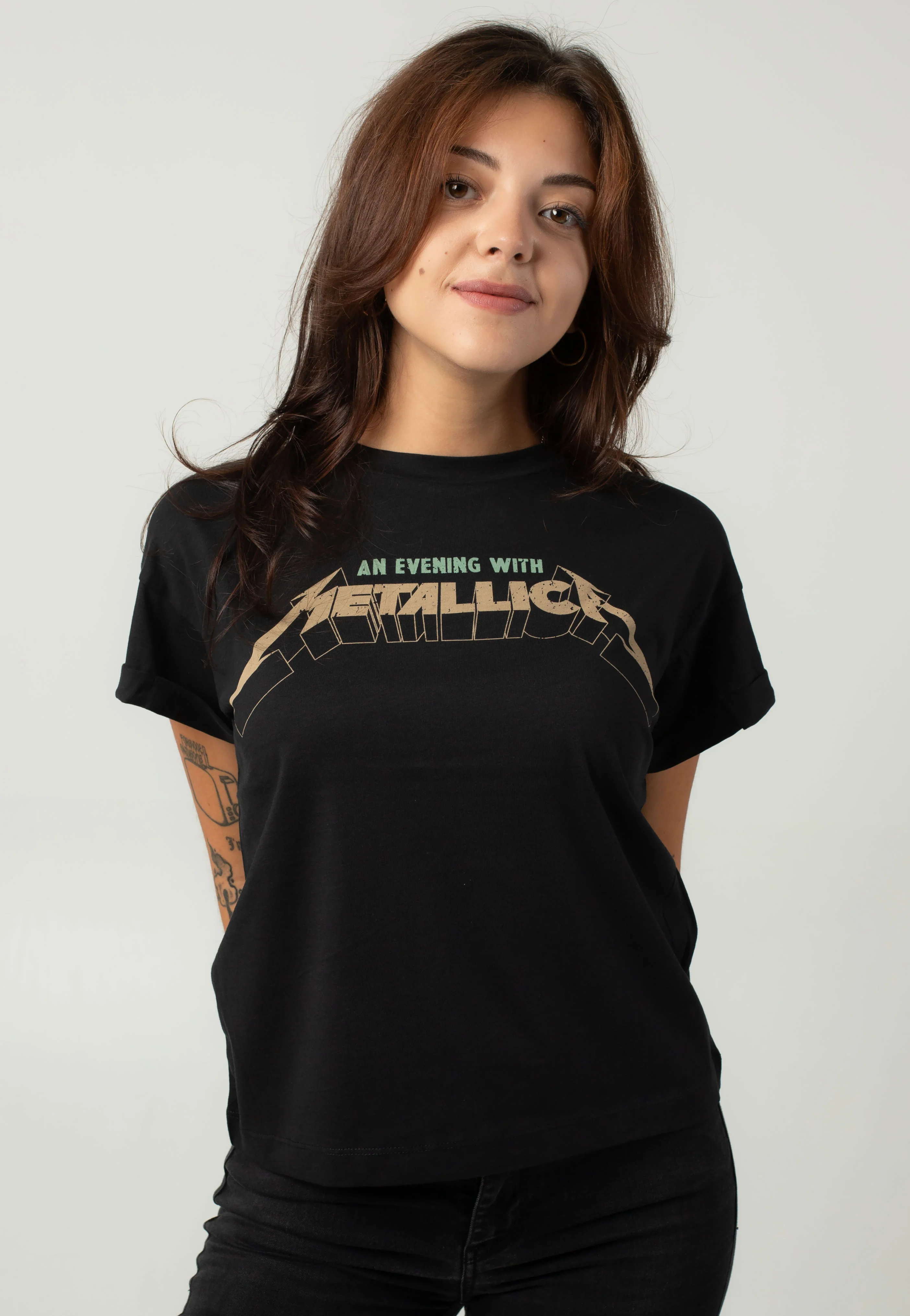 Bild von Noisy May Nmgaby O-neck Metallica T-shirt S/s Fwd für Damen - L
