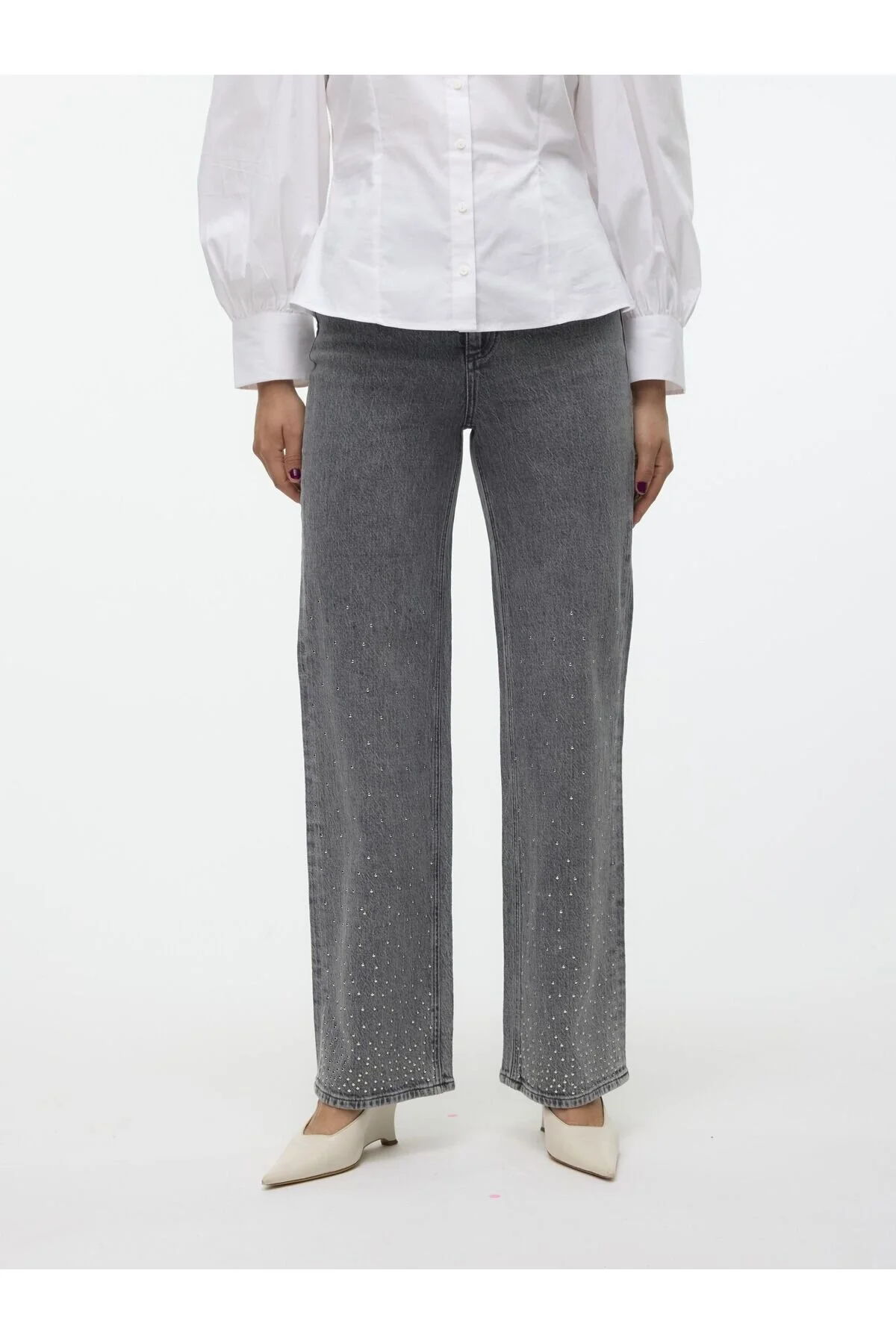 Bild von Vero Moda Weit Geschnittene Vmtessa Hohe Taille Weiter Beinschnitt Jeans für Damen - 31/32