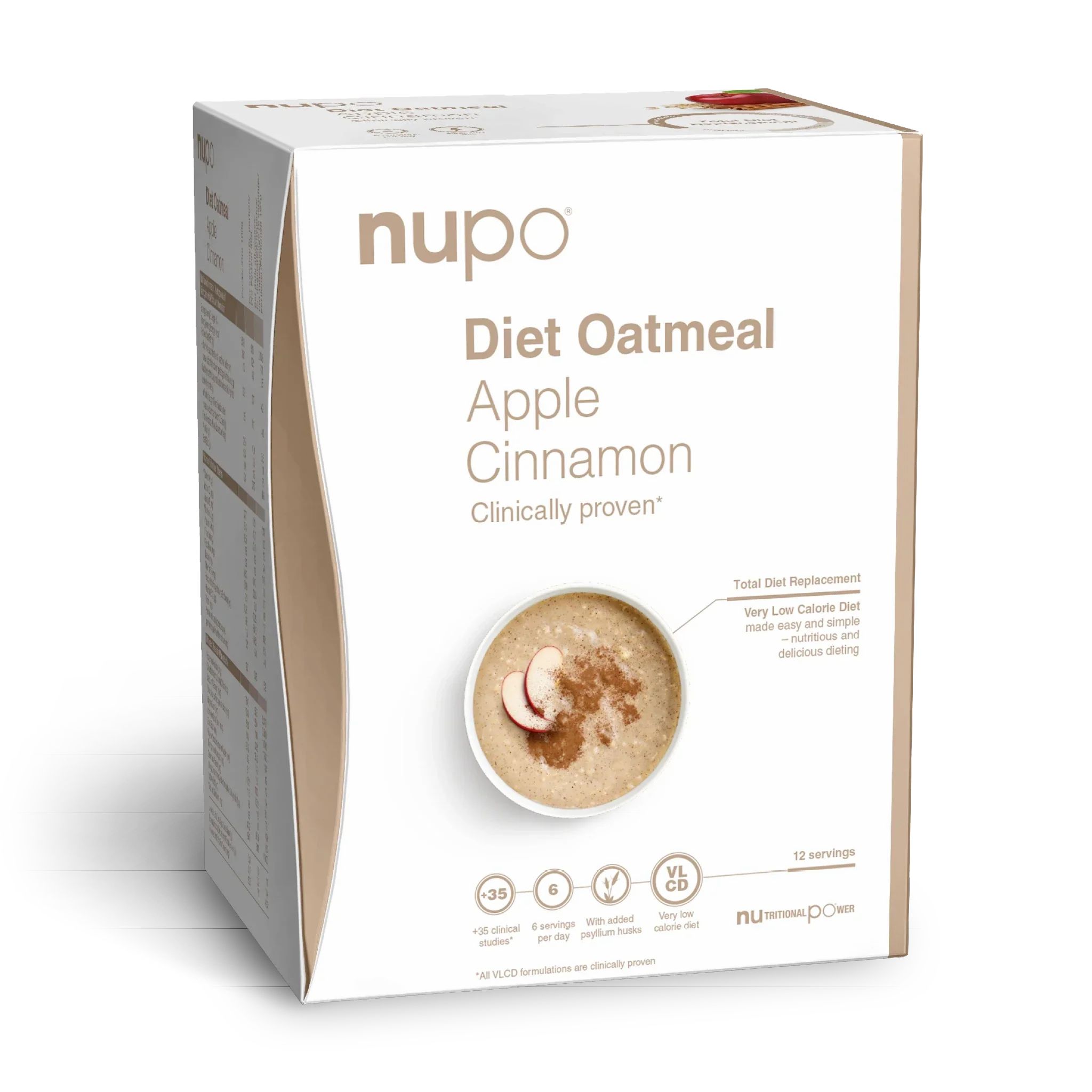 Bild von Diet Porridge Oatmeal Apple & Cinnamon (12x32g)