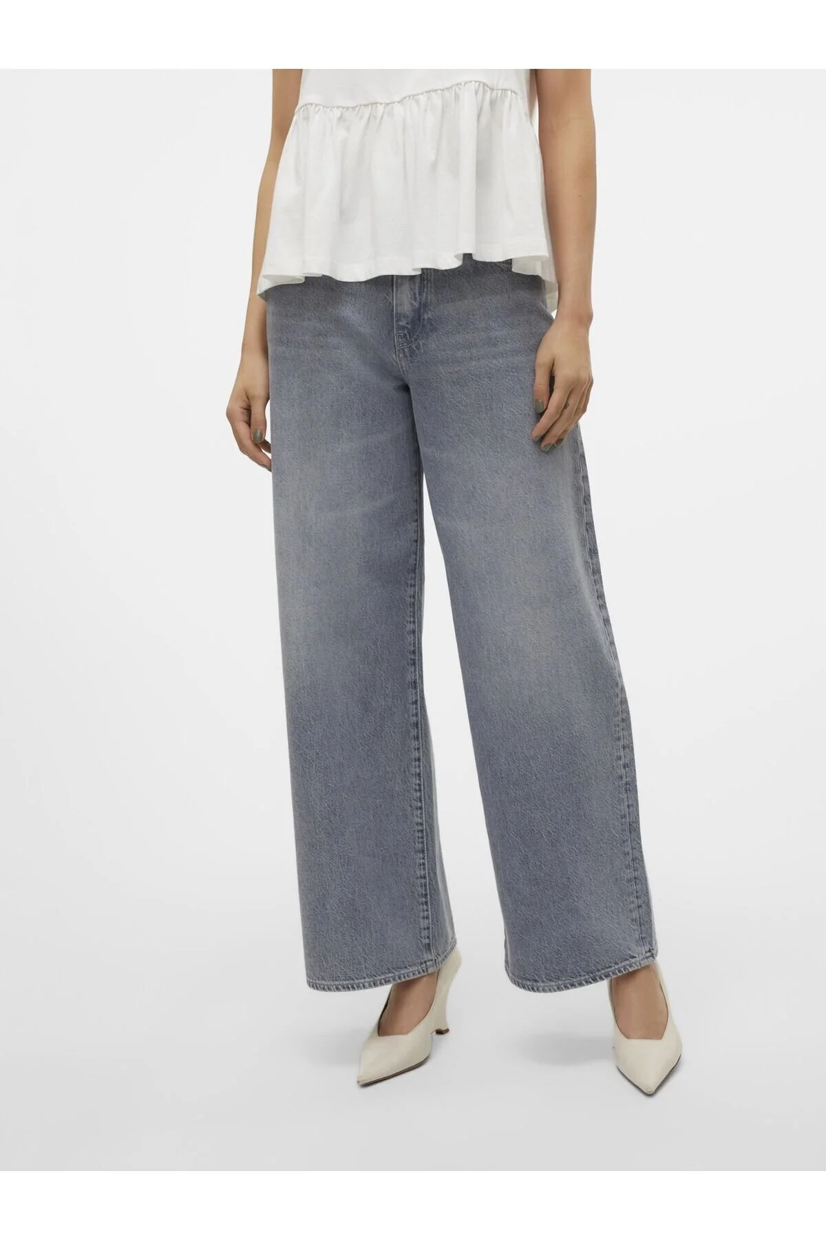 Bild von Vero Moda Weit Geschnittene Vmelina Super High Rise Weiter Beinschnitt Jeans für Damen - 29/30