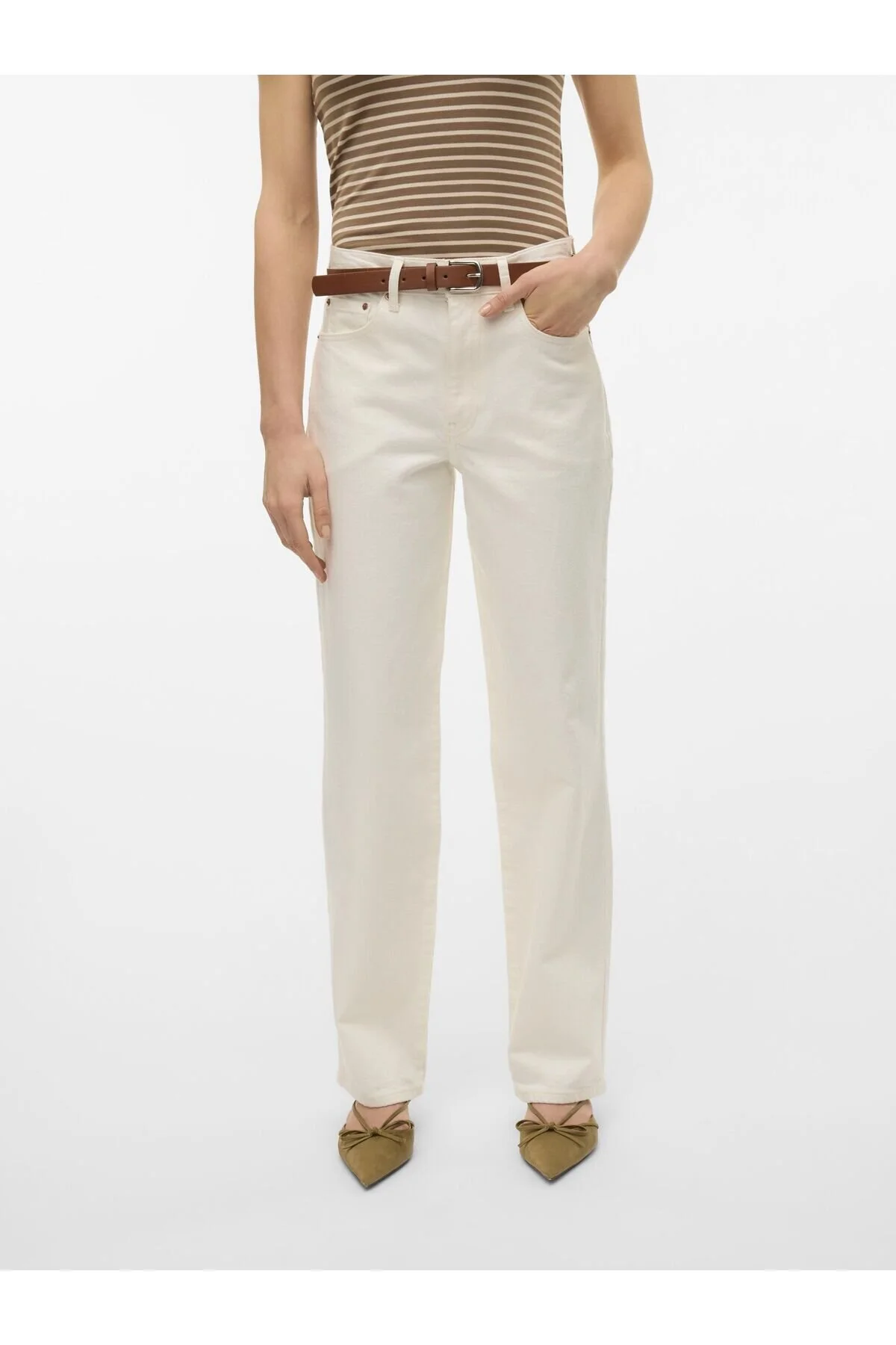 Bild von Vero Moda Straight-fit Vmvalerie Mid Rise Weiter Beinschnitt Jeans für Damen - 28/34