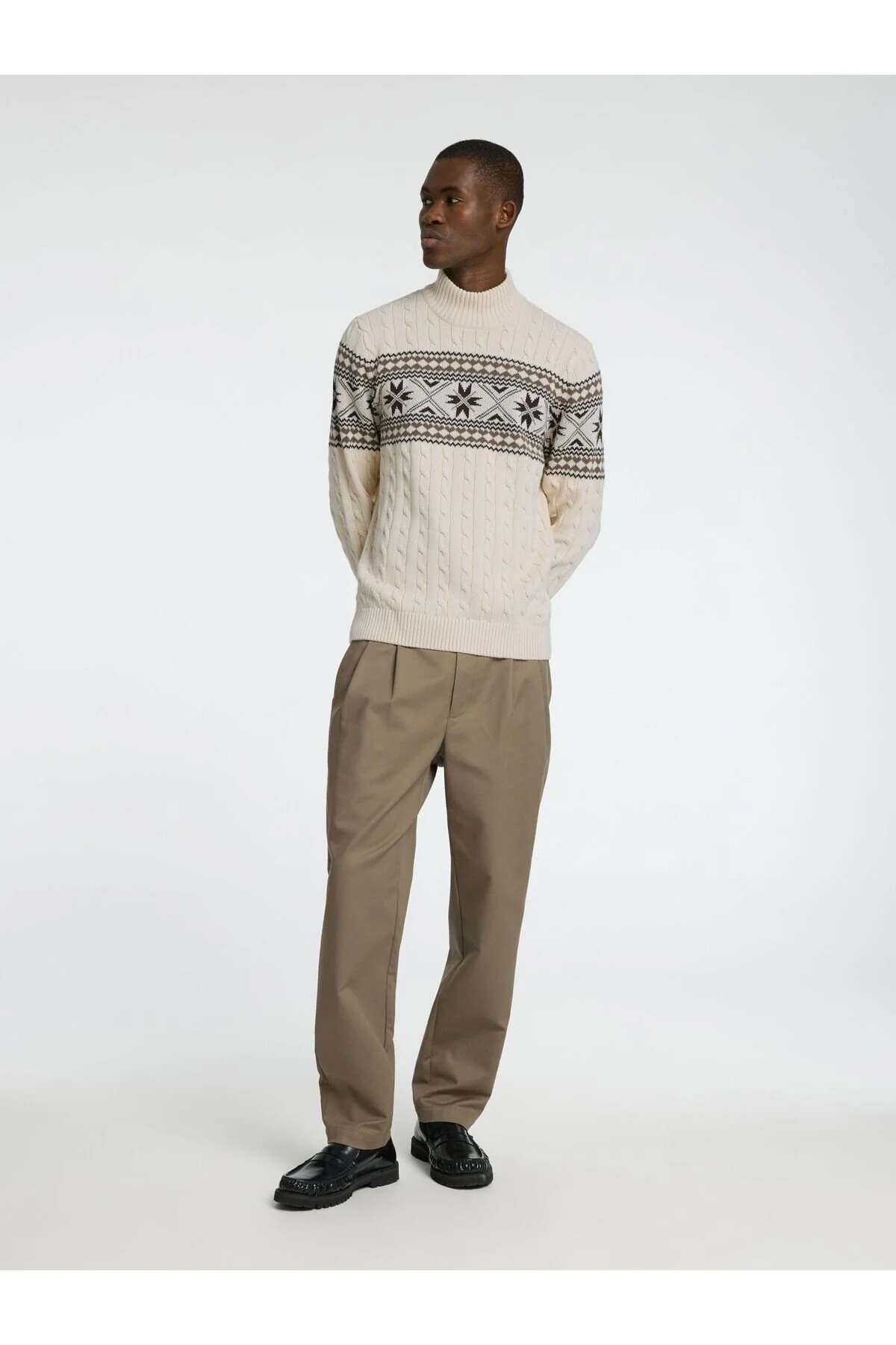 Bild von Selected Homme Weihnachtspullover High Neck für Herren - 2XL