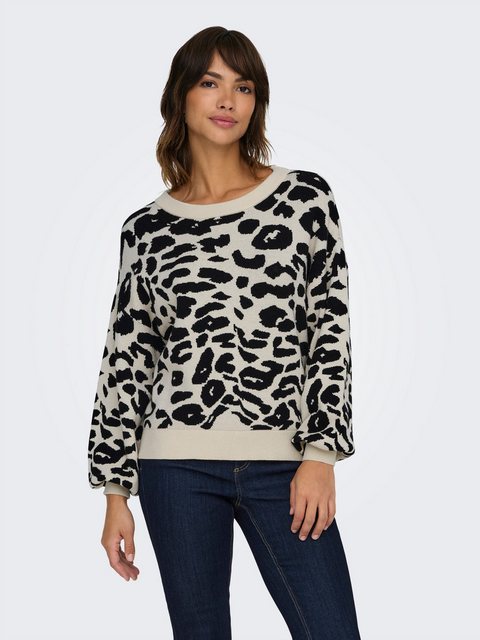 Bild von ONLY Rundhalspullover "ONLLIMA LIFE LS JQ O-NECK KNT", mit Jaquard Strickmuster