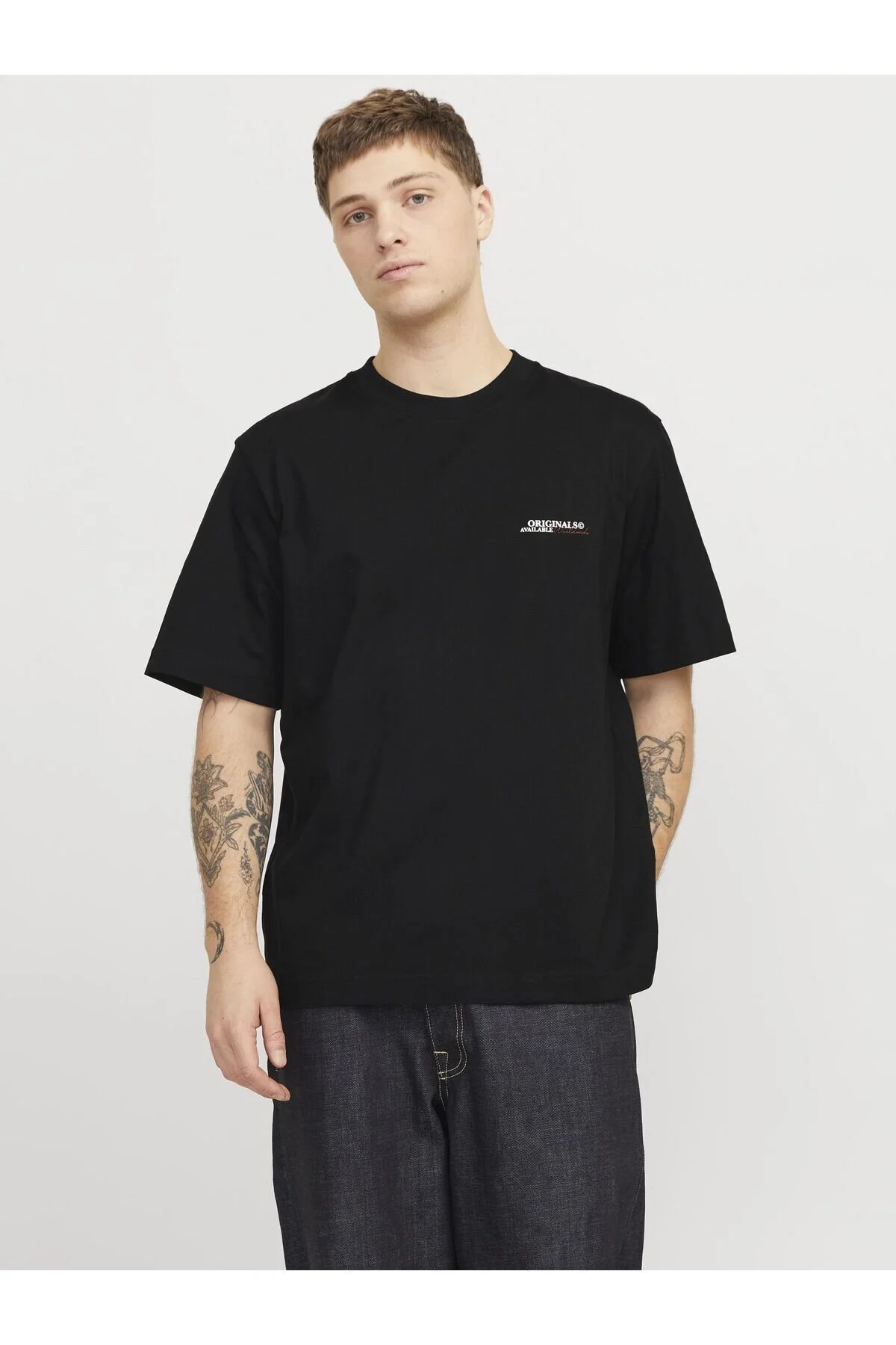 Bild von Jack & Jones T-shirt Rückenprint Rundhalsausschnitt T-shirt für Herren - L