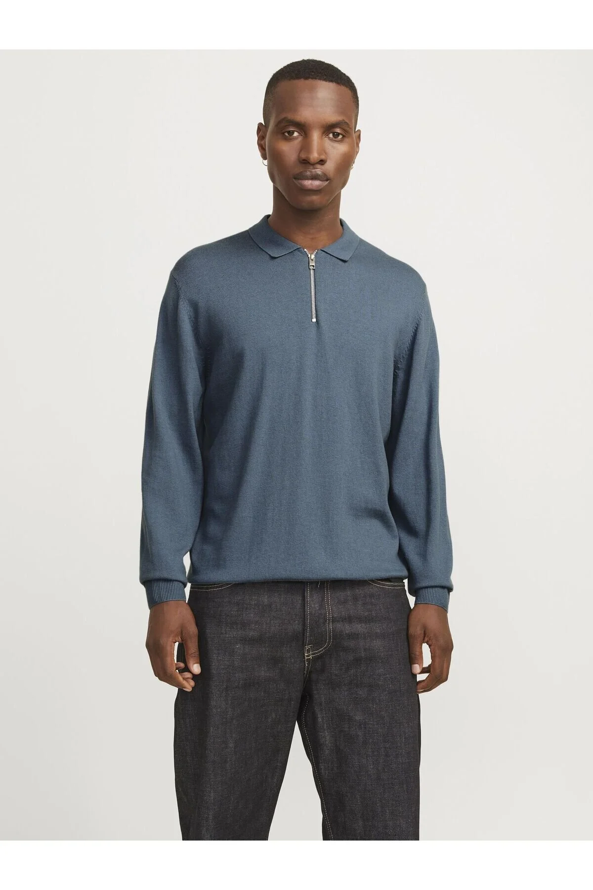 Bild von Jack & Jones Polokragenpullover JJEEMIL KNIT POLO HALF ZIP LS NOOS mit Polo Kragen