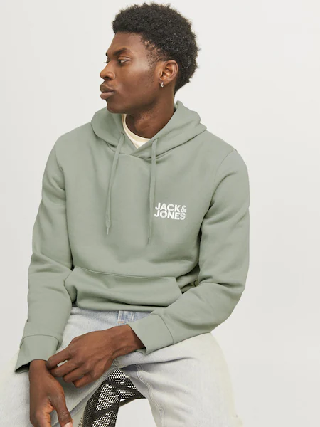 Bild von Jack & Jones Kapuzensweatshirt »JJECORP LOGO SWEAT HOOD NOOS«, mit Logo Print