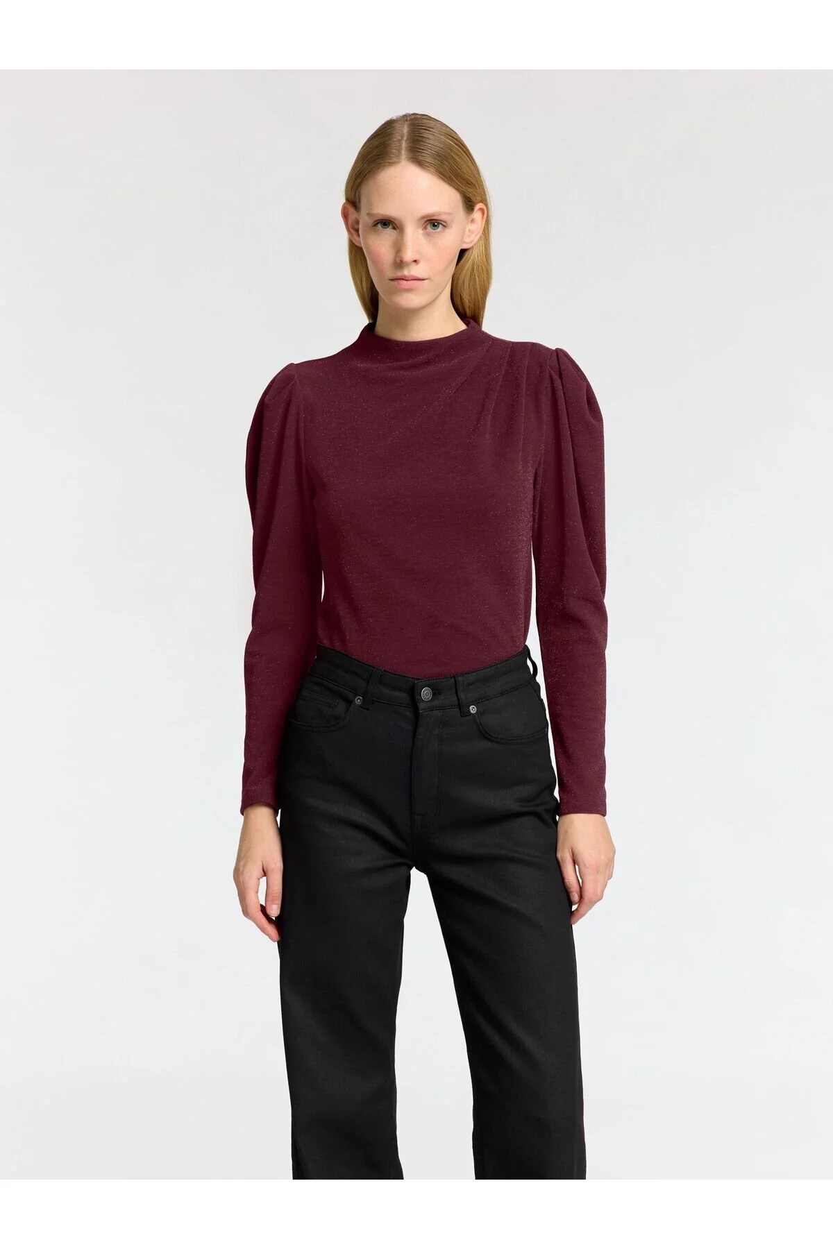 Bild von Selected Femme Oberteil Mit Langen Ärmeln Drapiertes für Damen - S