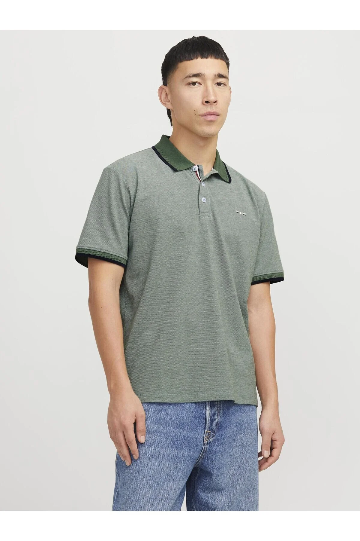 Bild von Jack & Jones Premium Poloshirt Einfarbig Polokragen Poloshirt für Herren - L