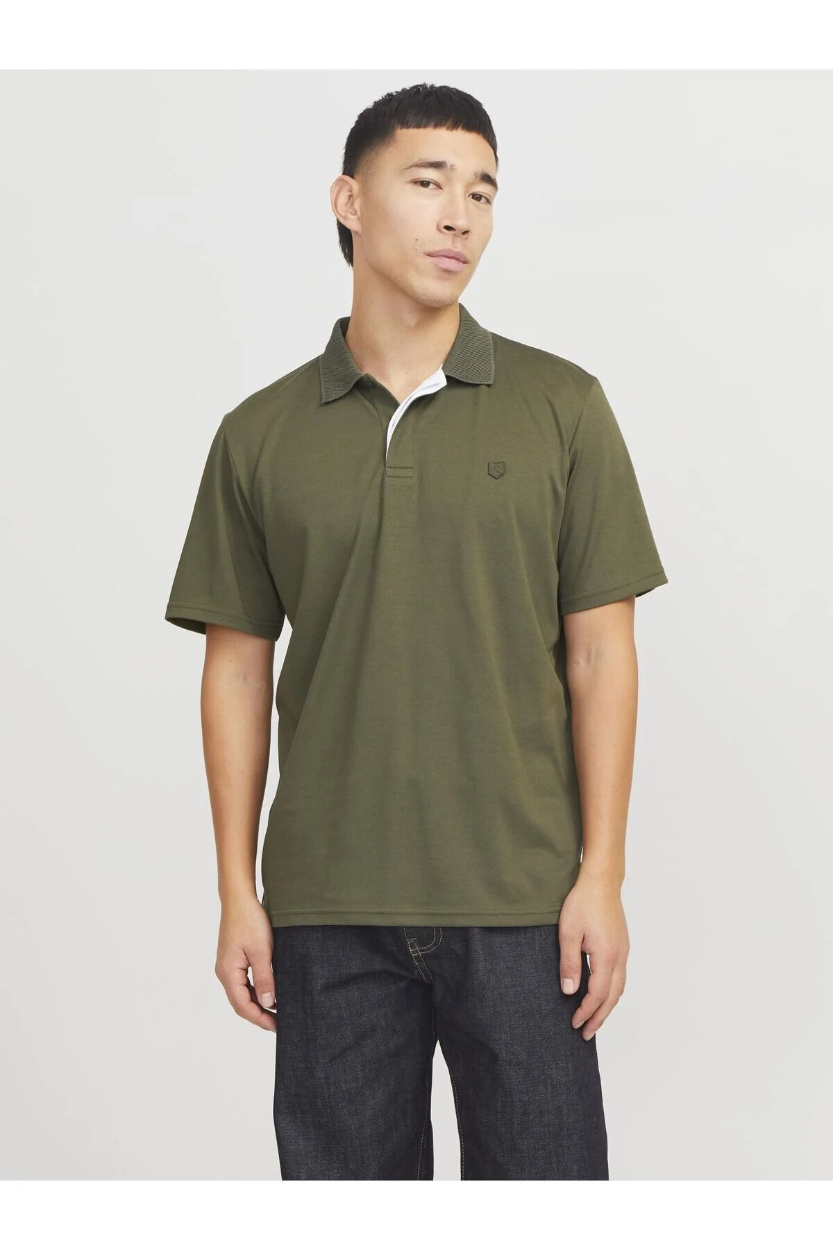 Bild von Jack & Jones Premium Poloshirt Einfarbig Hemdkragen Poloshirt für Herren - L