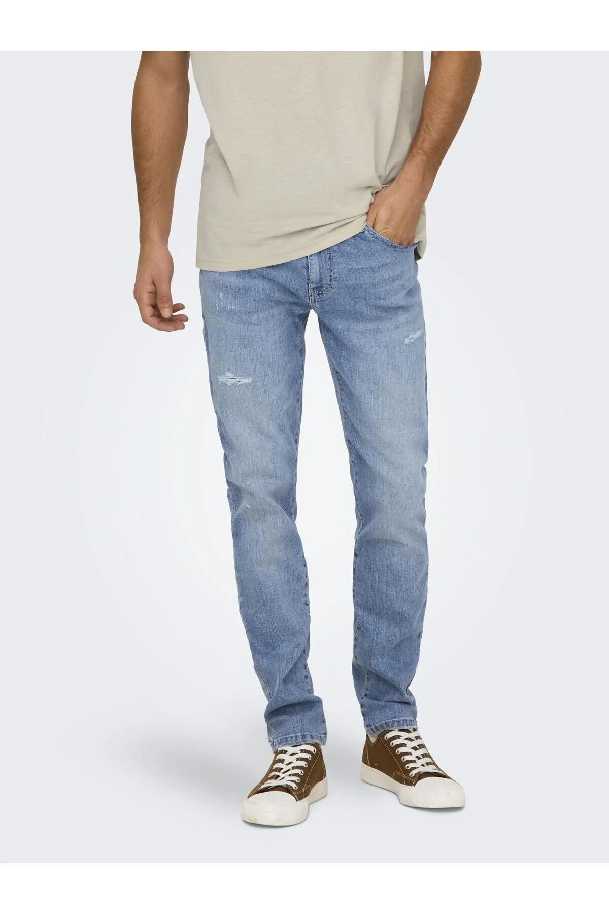 Bild von Only & Sons Slim Fit Jeans Onsloom Niedrige Taille Slim Fit Jeans für Herren - 36/32