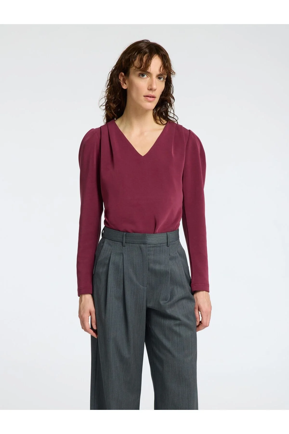 Bild von Selected Femme Top Mit V-ausschnitt Drapiertes für Damen - XS