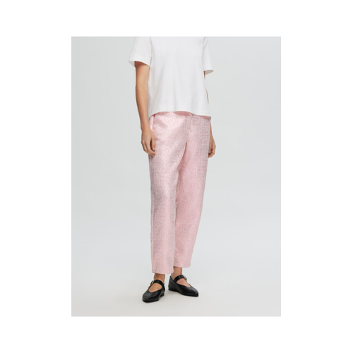 Bild von Selected Femme Cropped Hose Metallic Jacquard für Damen