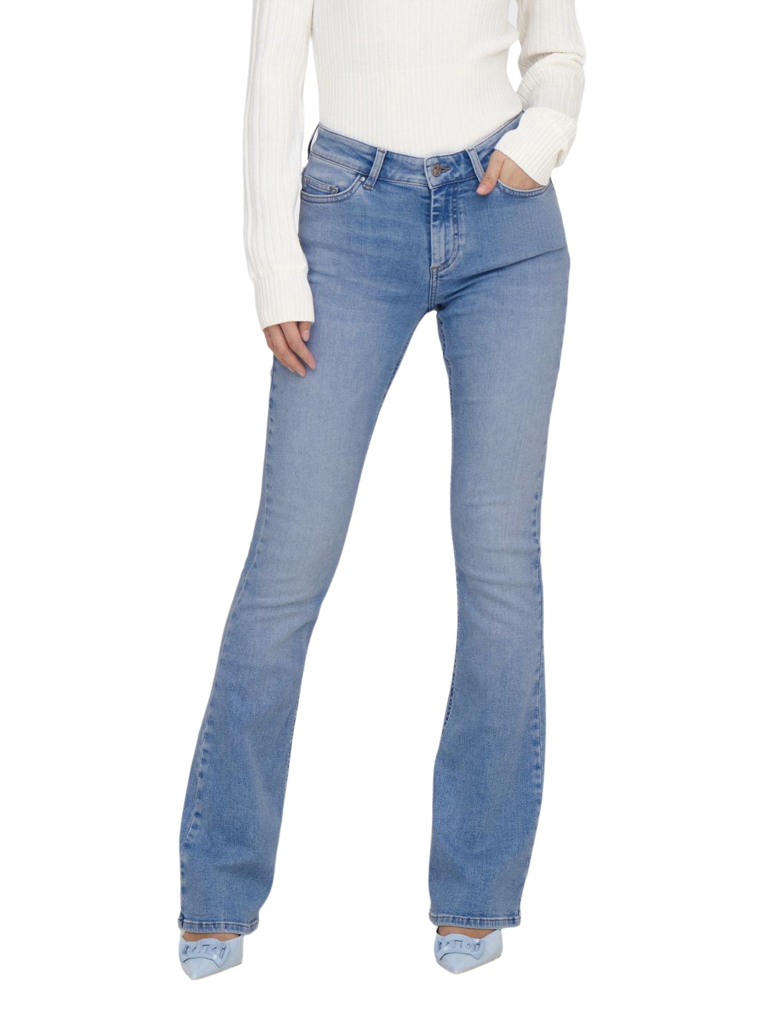 Bild von Only Damen Jeans ONLBLUSH MID FLARED TAI198 Blau - Special Bright Blue Denim