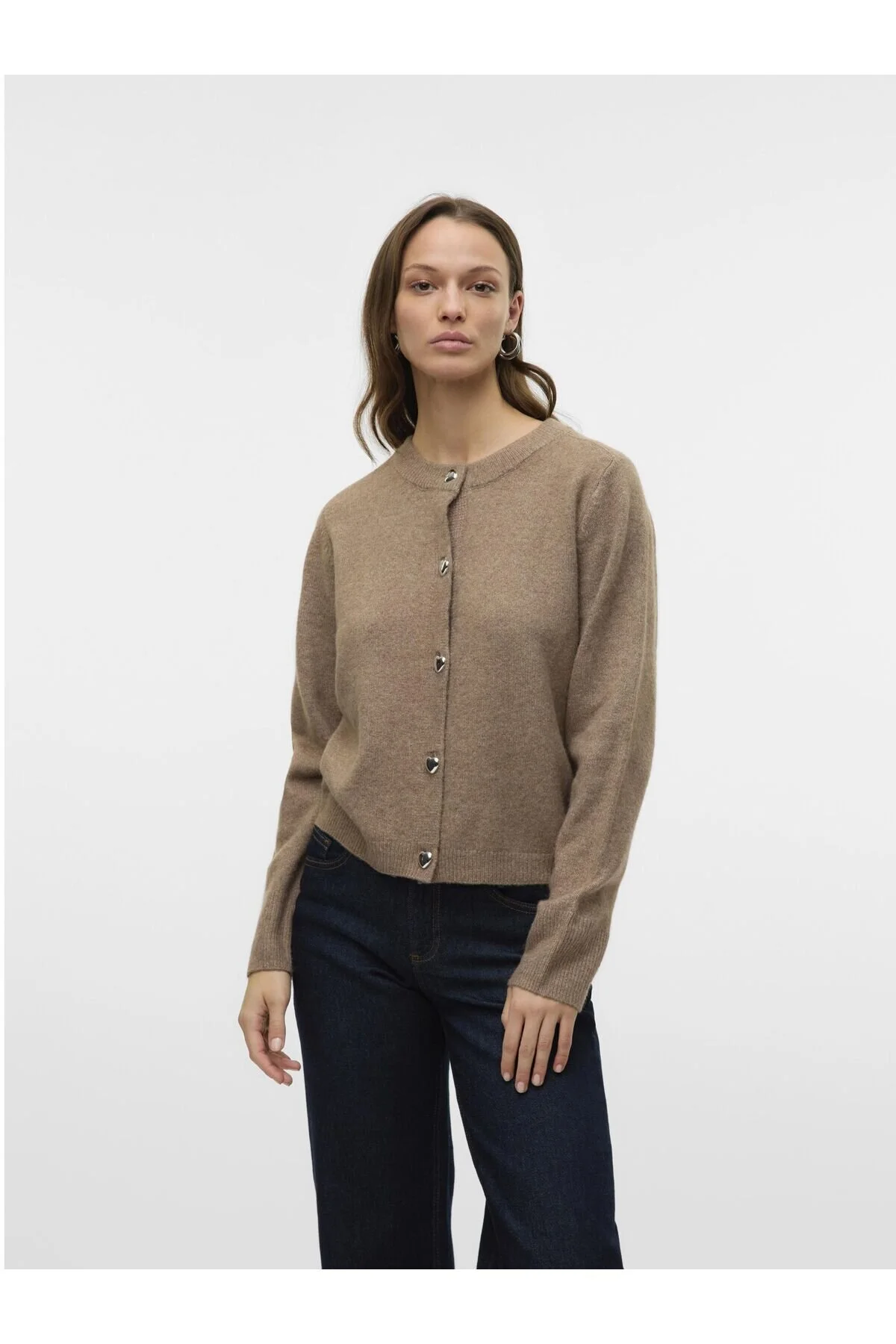 Bild von Vero Moda Strickjacke VMFIONA LS SHORT BUTTON CARDIGAN GA BOO