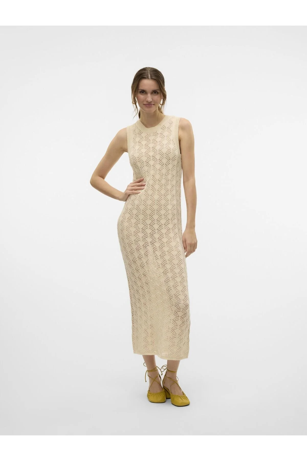 Bild von Vero Moda Strickkleid Vmnewverena Langes Kleid für Damen - S