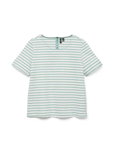 Bild von Vero Moda Rundhalsshirt »VMABBY SS ZIP TOP JRS NOOS«
