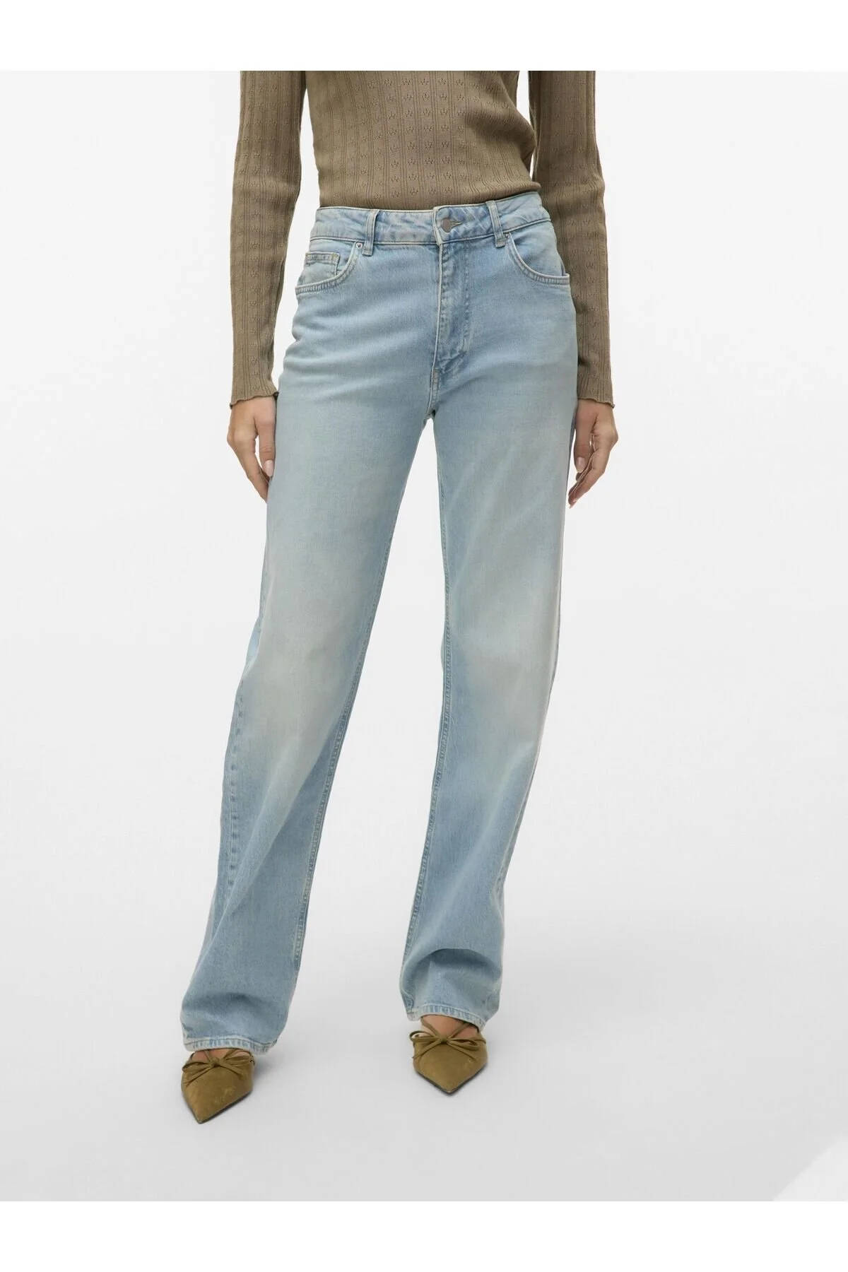 Bild von Vero Moda Straight-fit Vmvalerie Mid Rise Gerade Geschnittene Jeans für Damen - 26/30