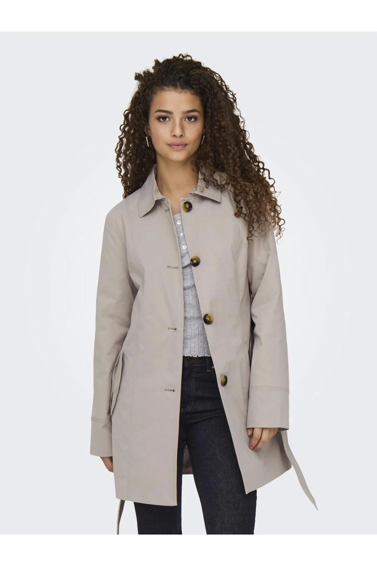 Bild von JDY Trenchcoat Grau Basic für Damen - S
