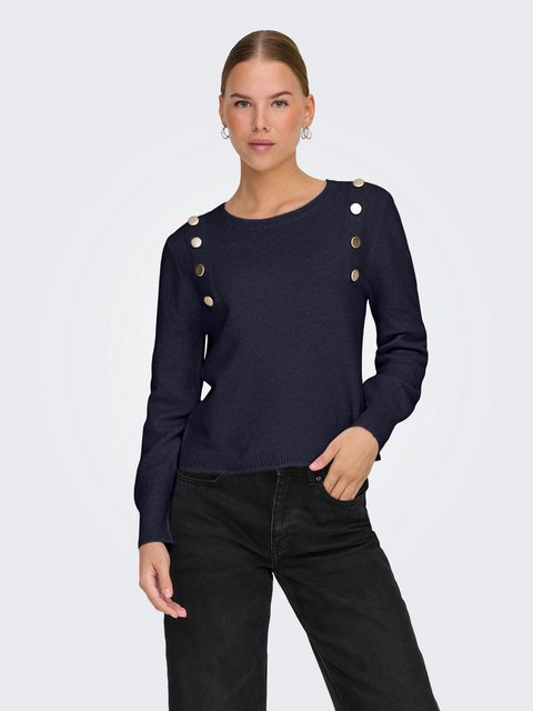 Bild von ONLY Strickpullover »ONLJEANETT LIFE LS BUTTON O-NECK CS KNT«