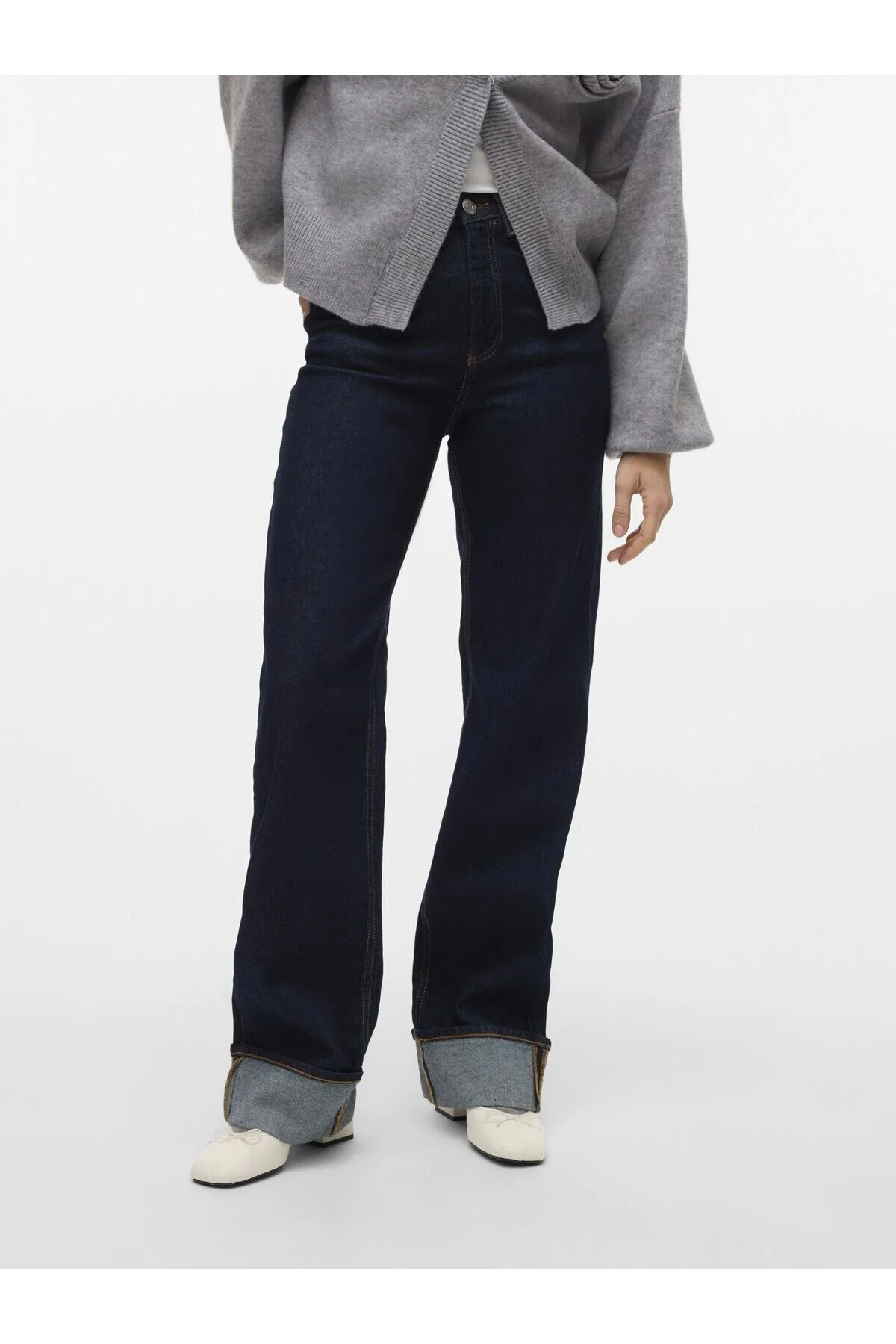 Bild von Vero Moda Weit Geschnittene Vmtessa Hohe Taille Weiter Beinschnitt Jeans für Damen - 28/32
