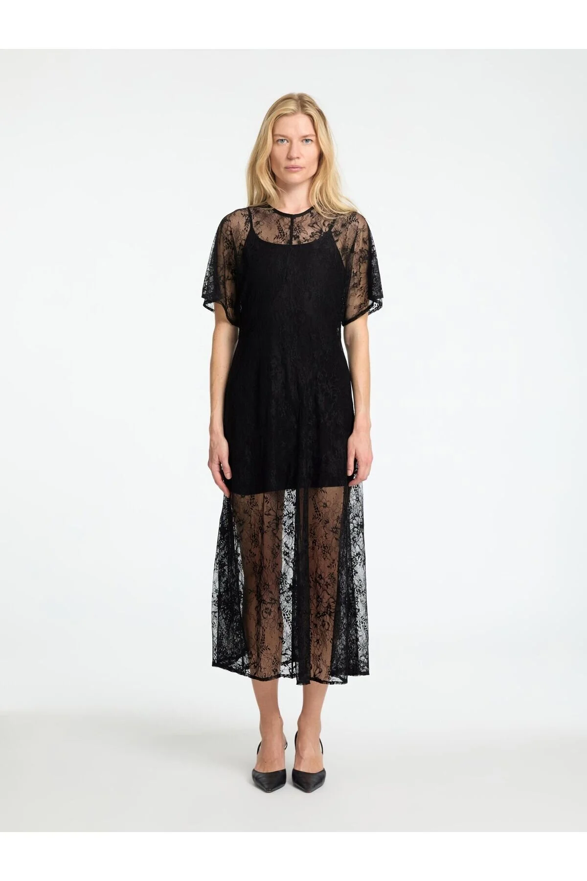 Bild von Selected Femme Midikleid Spitzen für Damen - 34