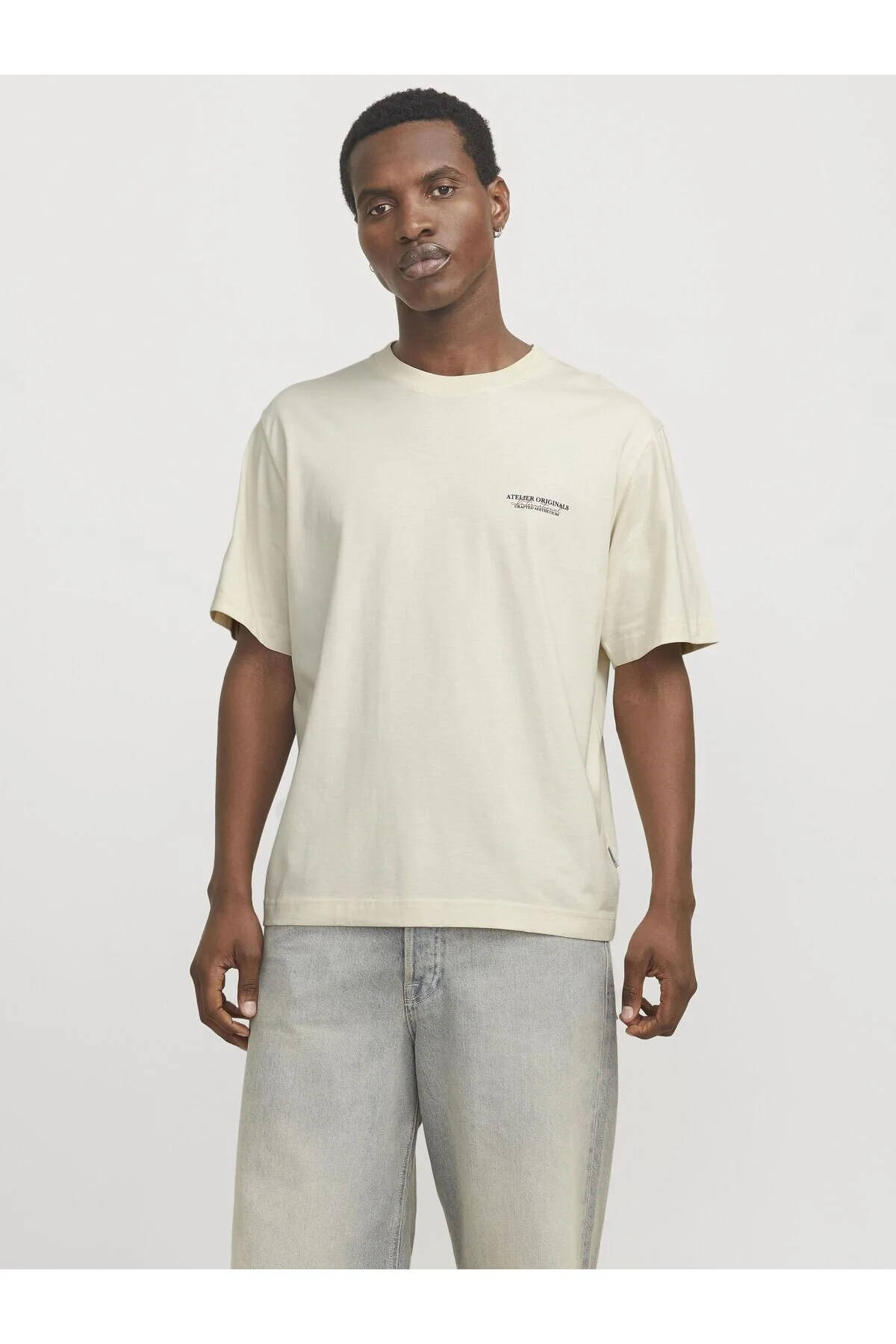 Bild von Jack & Jones T-shirt Rückenprint Rundhalsausschnitt T-shirt für Herren - M