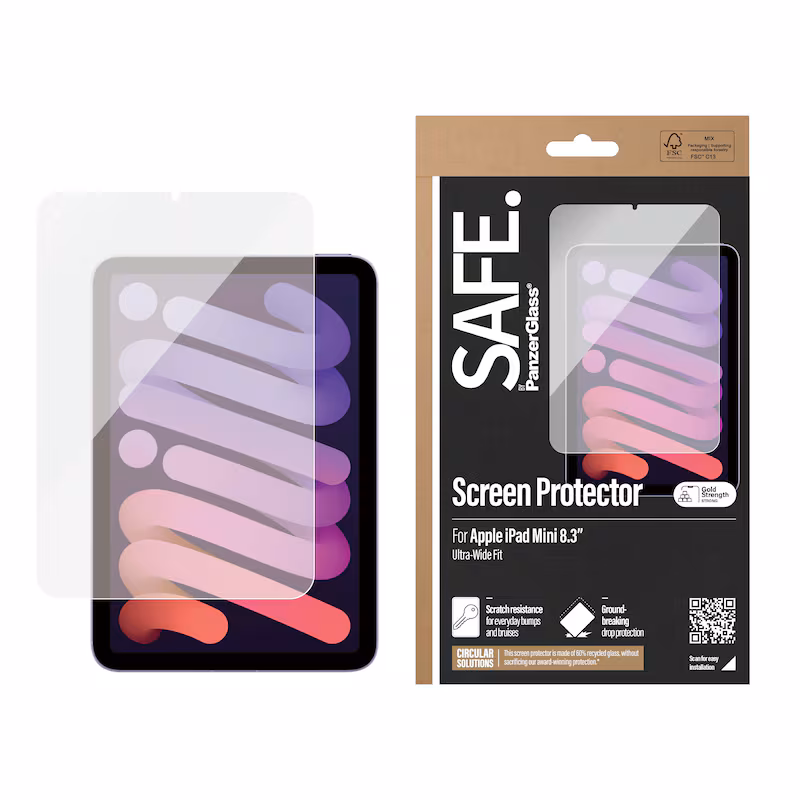Bild von PanzerGlass SAFE. by PanzerGlass Screen Protector iPad Mini 8.3'' UWF