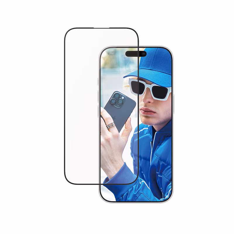 Bild von PanzerGlass Displayschutzglas »Aluminum Frame Screen Protection«, für Apple iPhone 16 Pro, Displayschutzfolie, Schutzfolie, Bildschirmschutz, kratz- & stoßfest